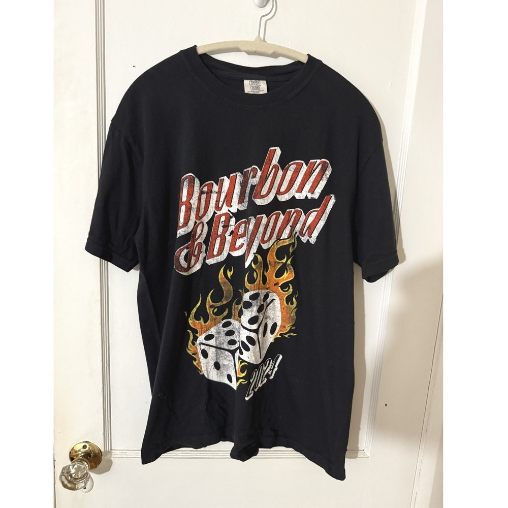Bourbon & Beyond 2024 Festival T-Shirt Comfort Colors Black Zach Bryan Large